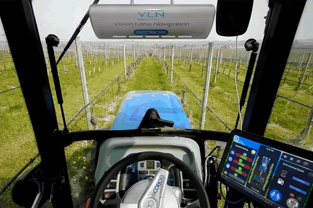 Il sistema VLN di Cobo porta l'intelligenza artificiale in vigneto e comunica con il terminale Isobus del trattore